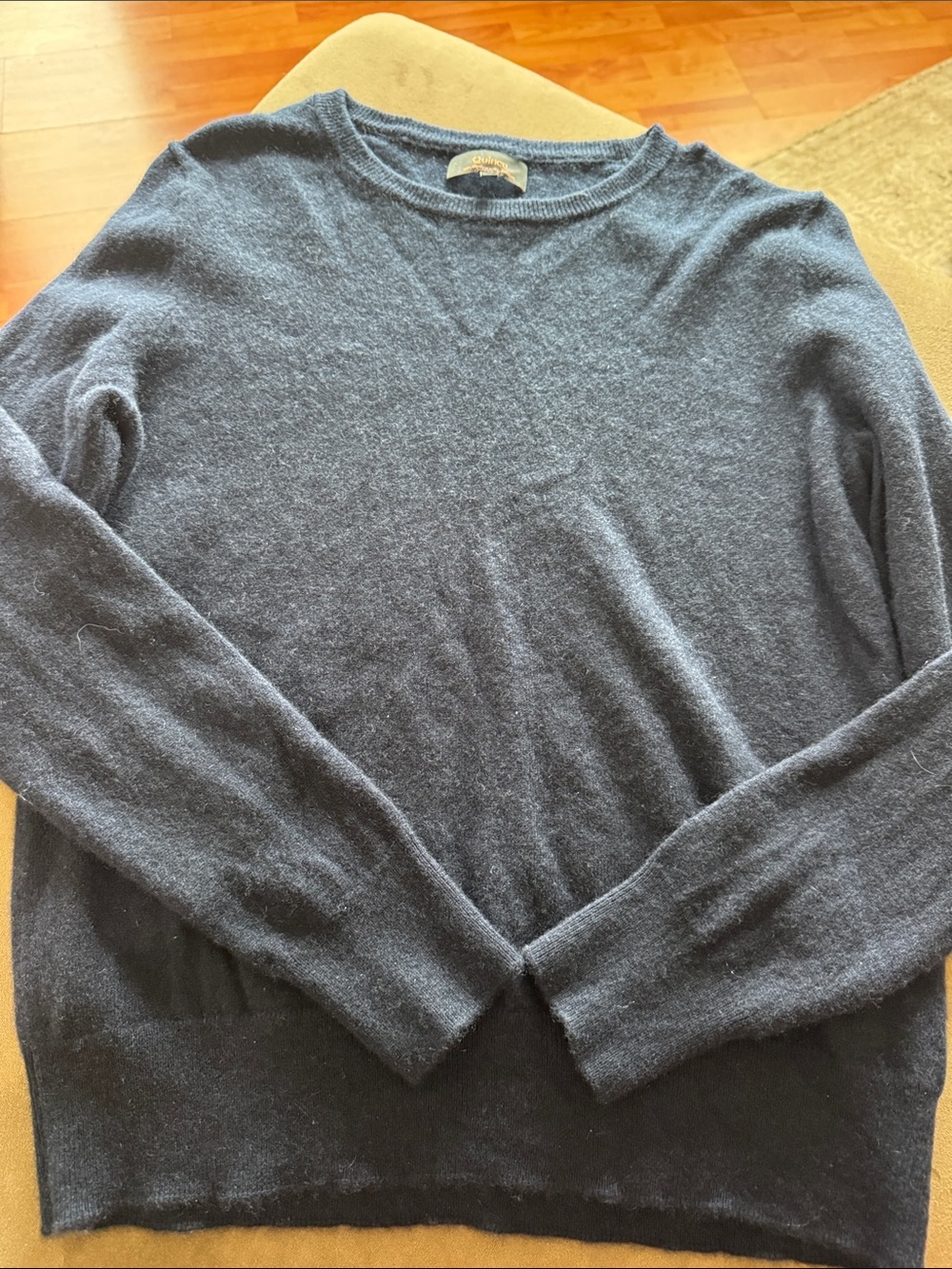 Quince Men's Navy Blue Crewneck Sweater